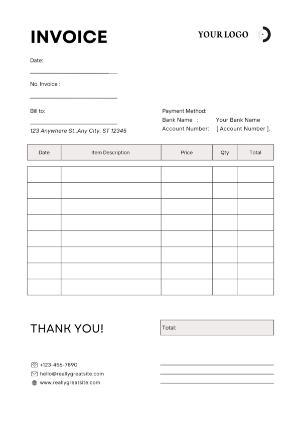 42 Best Canva Invoice Templates for Professional Business