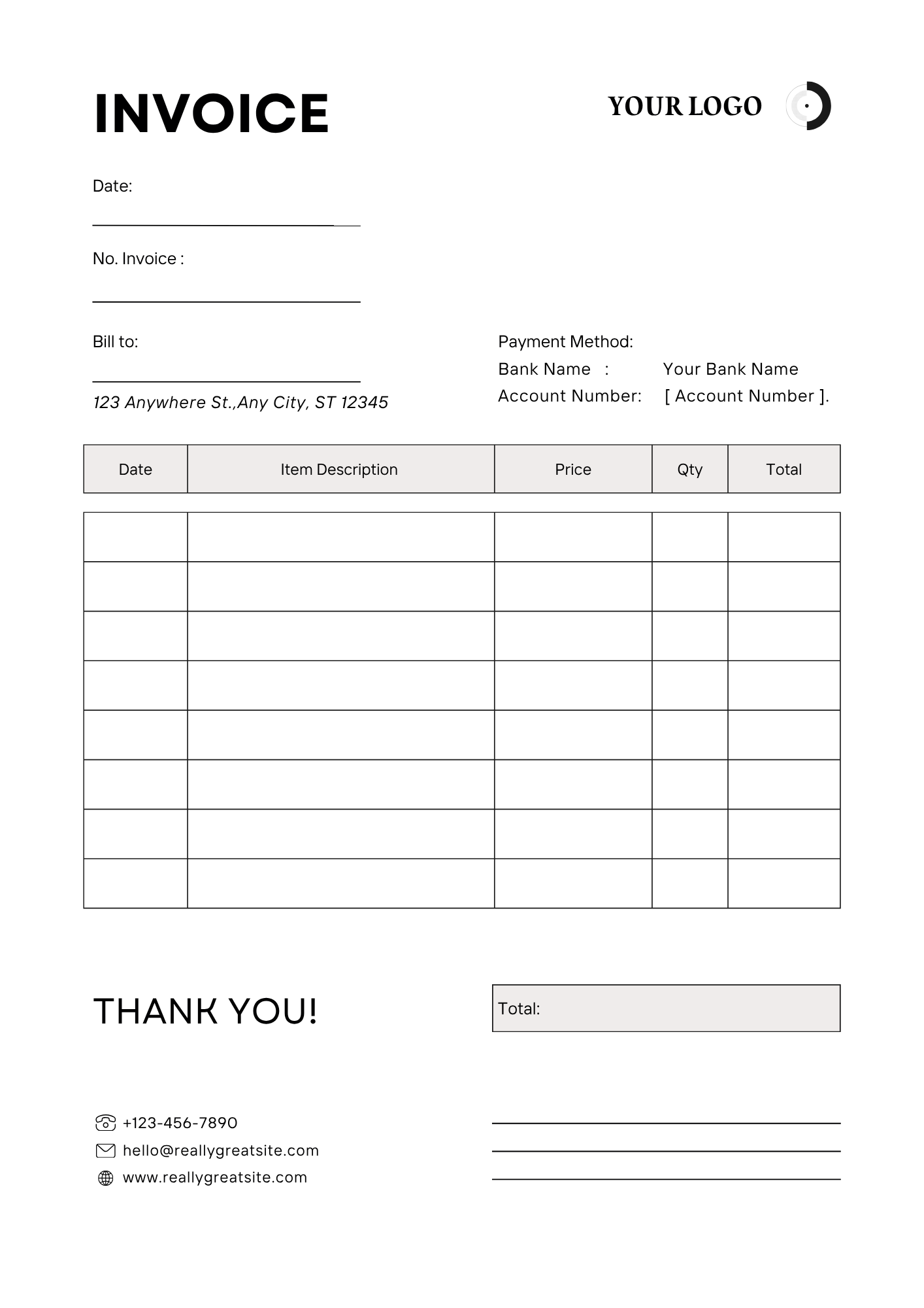 Canva Invoice Templates for Professional Business - Image 7