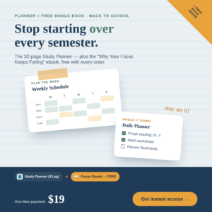 study planner printable pdf mockup