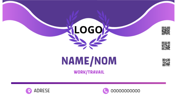Business Card Template Canva professional editable design
