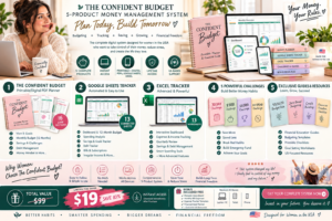 Budget planner for women - The Confident Budget 5-product money management system