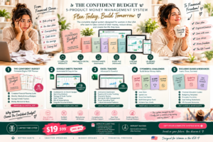 Budget planner for women - The Confident Budget 5-product money management system