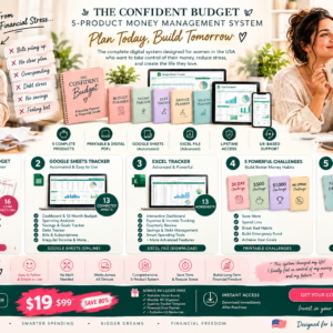 Budget planner for women - The Confident Budget 5-product money management system